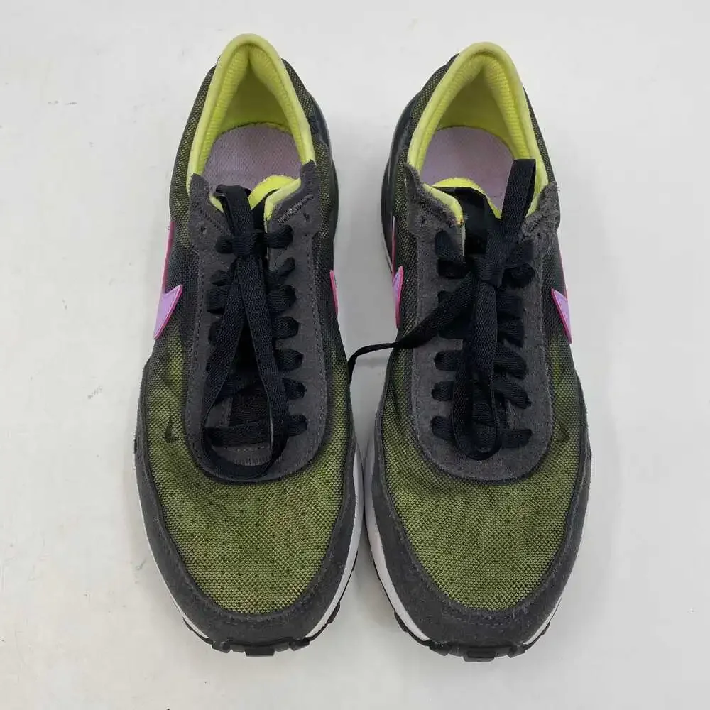 Nike Purple Green Synthetic Lace-Up Sneakers | Women’s Size 5.5